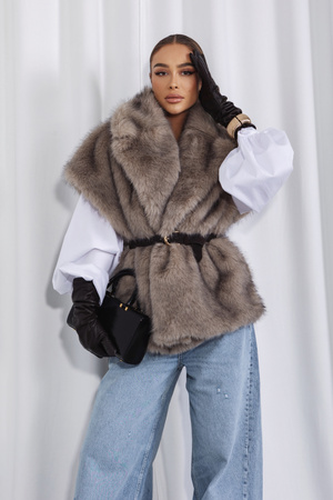 Kamizelka Inez beżowa