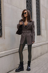 Legginsy Glossy brązowe