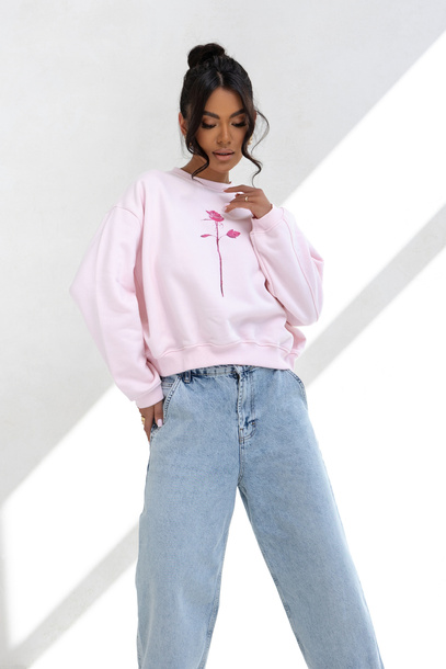 Bluza Rose pudrowy róż 