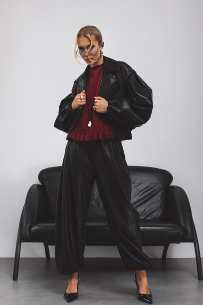 Sweter Sable bordowy