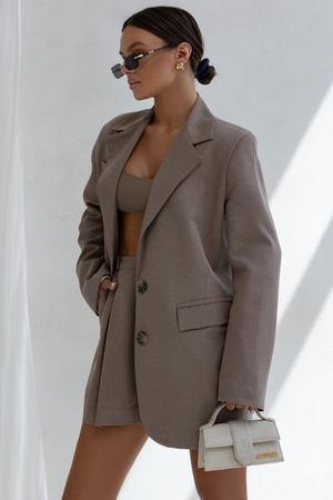 Marynarka Carmen brązowa