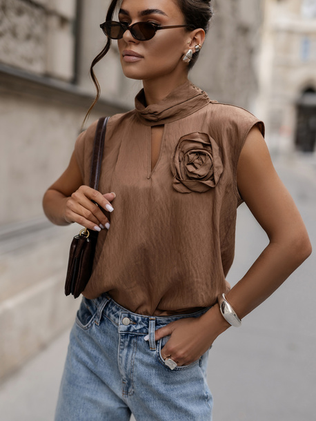 Bluzka Rosaria karmelowa