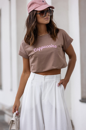 T-shirt Cappuccino beżowy