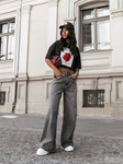 T-shirt Lilian czarny
