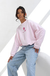 Bluza Rose pudrowy róż 