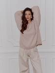 Sweter Mocha pudrowy róż