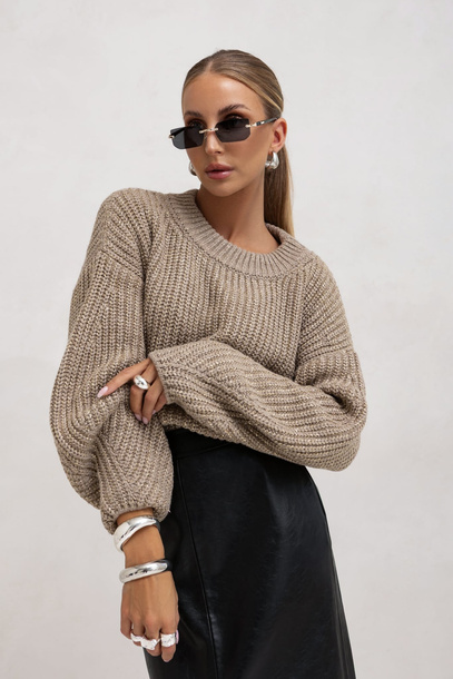 Sweter Ruffica beżowy