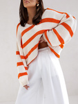 Sweter camy pomarańczowy