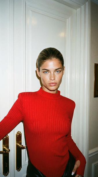 Bluzka Cameron czerwona