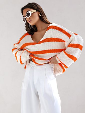 Sweter camy pomarańczowy