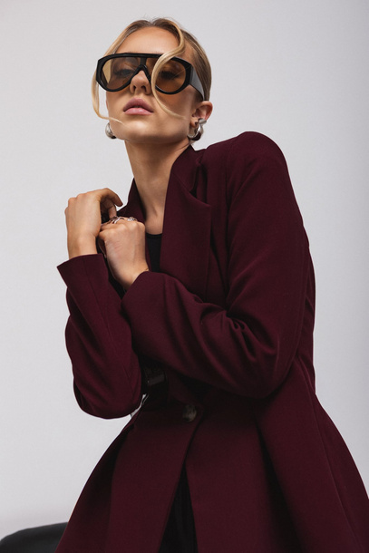 Marynarka Tavia bordowa 