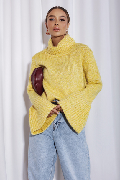 Golf Ravon musztardowy