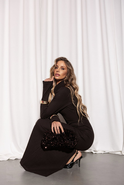 Sukienka Linea czekoladowa