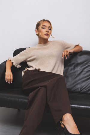 Sweter Sable ciemny beż