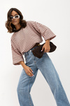Bluza Ricky różowo brązowa