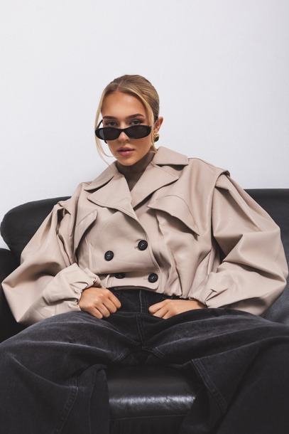 Kurtka Raven beżowa