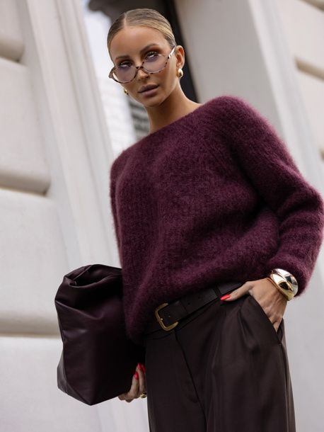 Sweter Premium Noor jasny brązowy