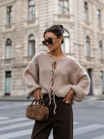 Sweter Premium Marceline beżowy