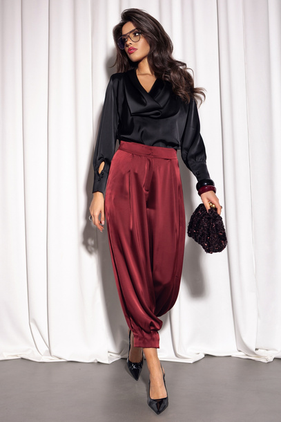 Spodnie Selmira bordowe