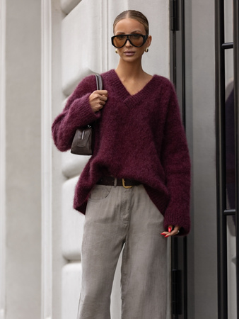 Sweter Premium Maeve bordowy