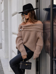 Sweter Ava Camel