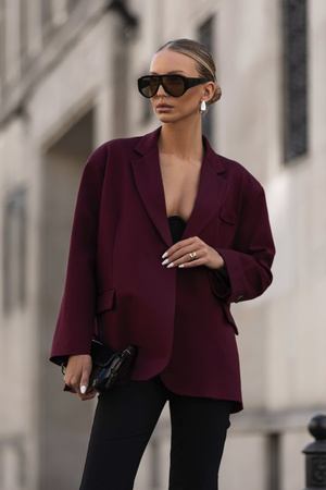 Marynarka Soho bordowa