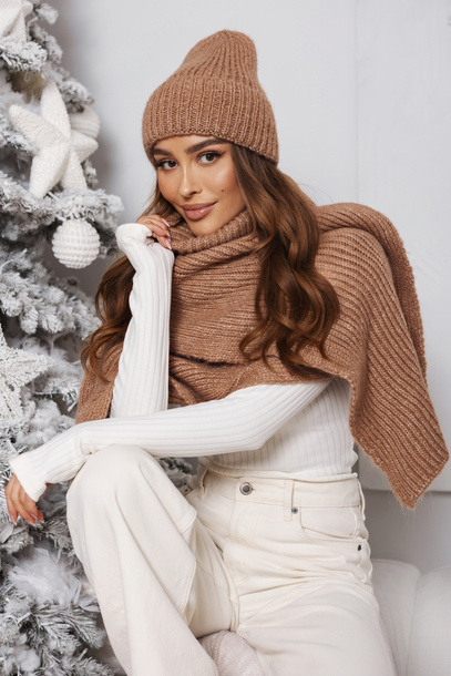 Czapka Nomi karmelowa