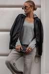 Sweter Riga szary