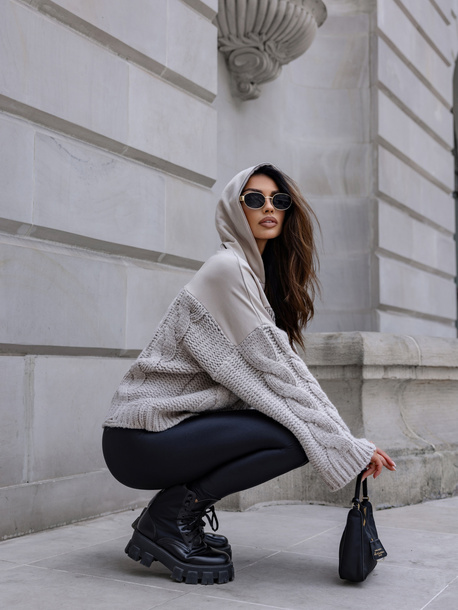 Sweter Celeste jasny szary