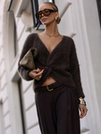 Sweter Premium Noor brązowy