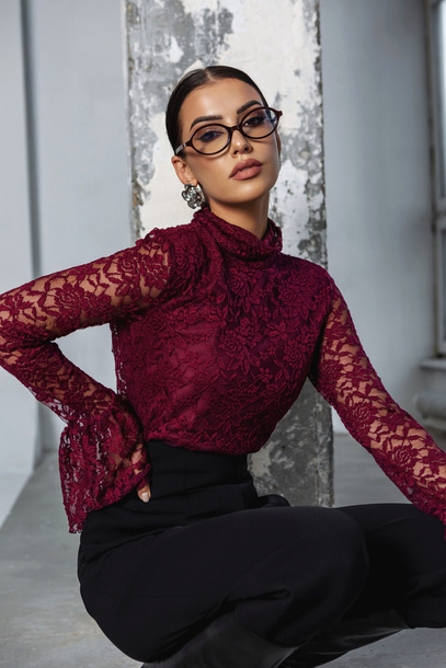 Koszula Aveline bordowa