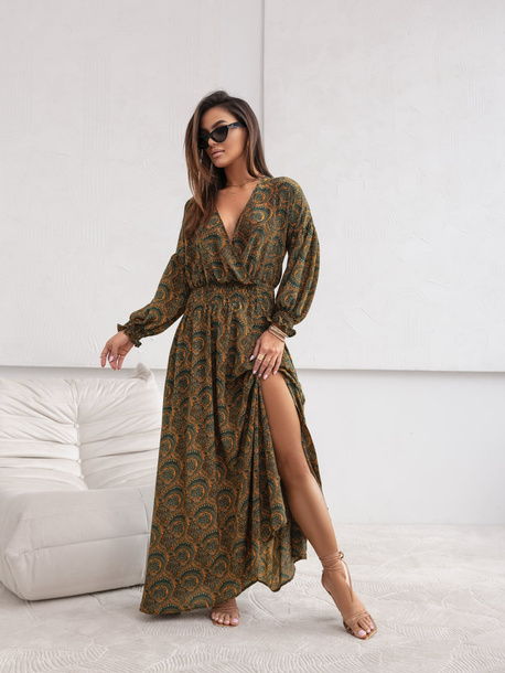 Sukienka Boho zielona