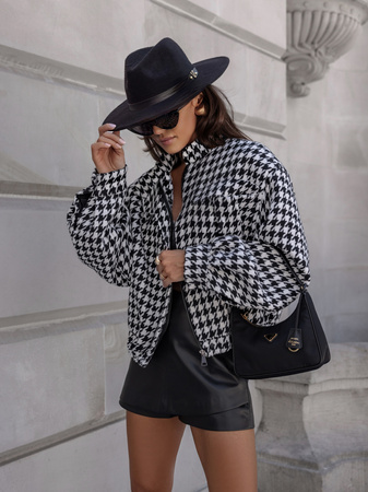 Kurtka Astrid czarno biała