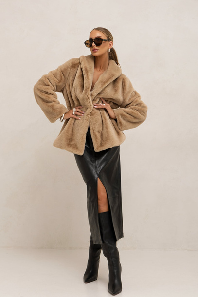 Futro Truffle beżowe