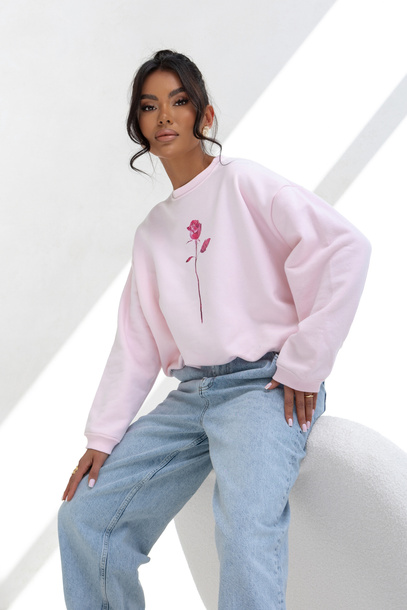Bluza Rose pudrowy róż 
