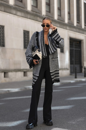 Sweter Sekvana ciemny szary