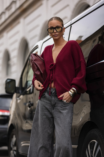 Sweter Odessa bordowy