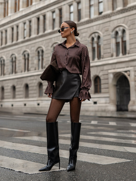 Koszula Zuna brązowa