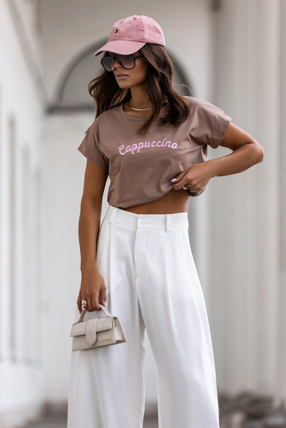 T-shirt Cappuccino beżowy