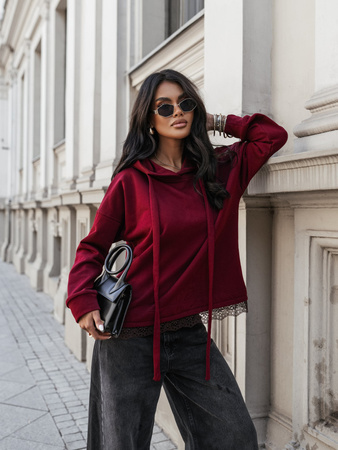Bluza Velur śliwkowa