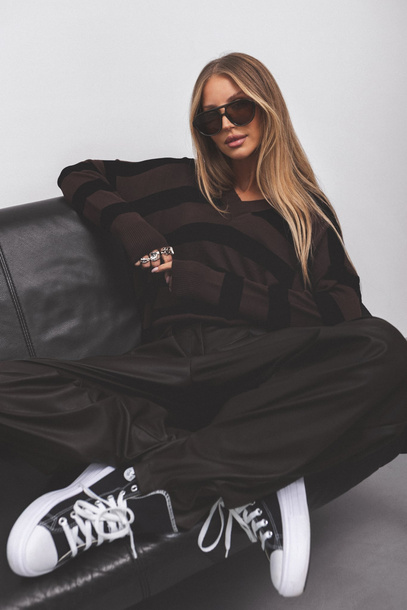 Sweter Sammy brązowy