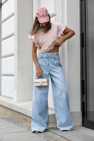 Bluzka Fiore brudny róż