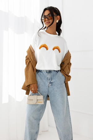 Koszulka croissant biały