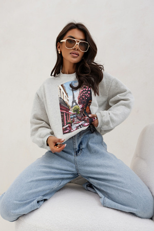 Bluza Paris szara