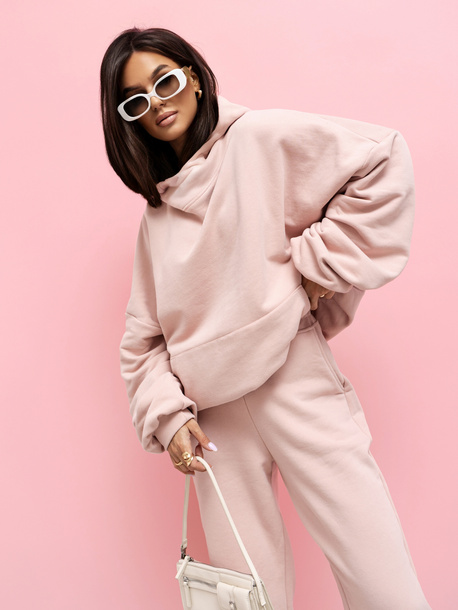Bluza Kim pudrowy róż