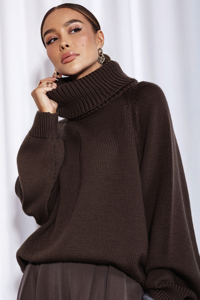 Sweter Fervor czekoladowy Premium