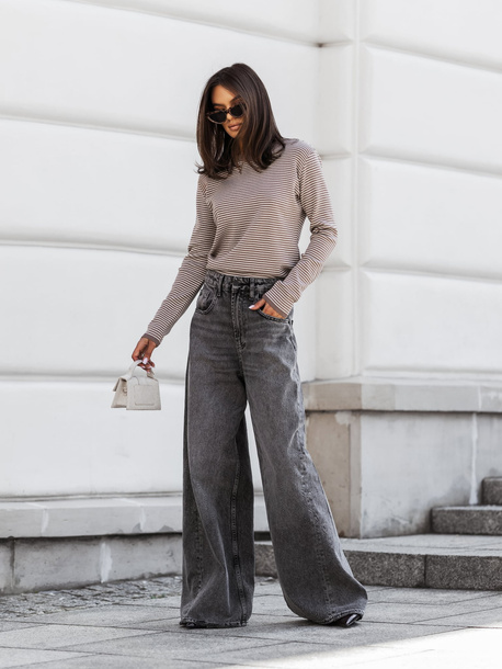 Sweter Split beżowy