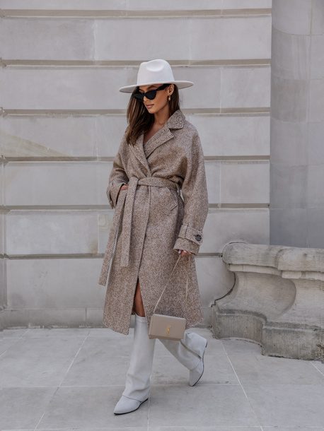 Płaszcz Thalia ciemny beżowy