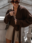 Sweter Turin brązowy