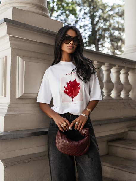 T-shirt Lilian biały